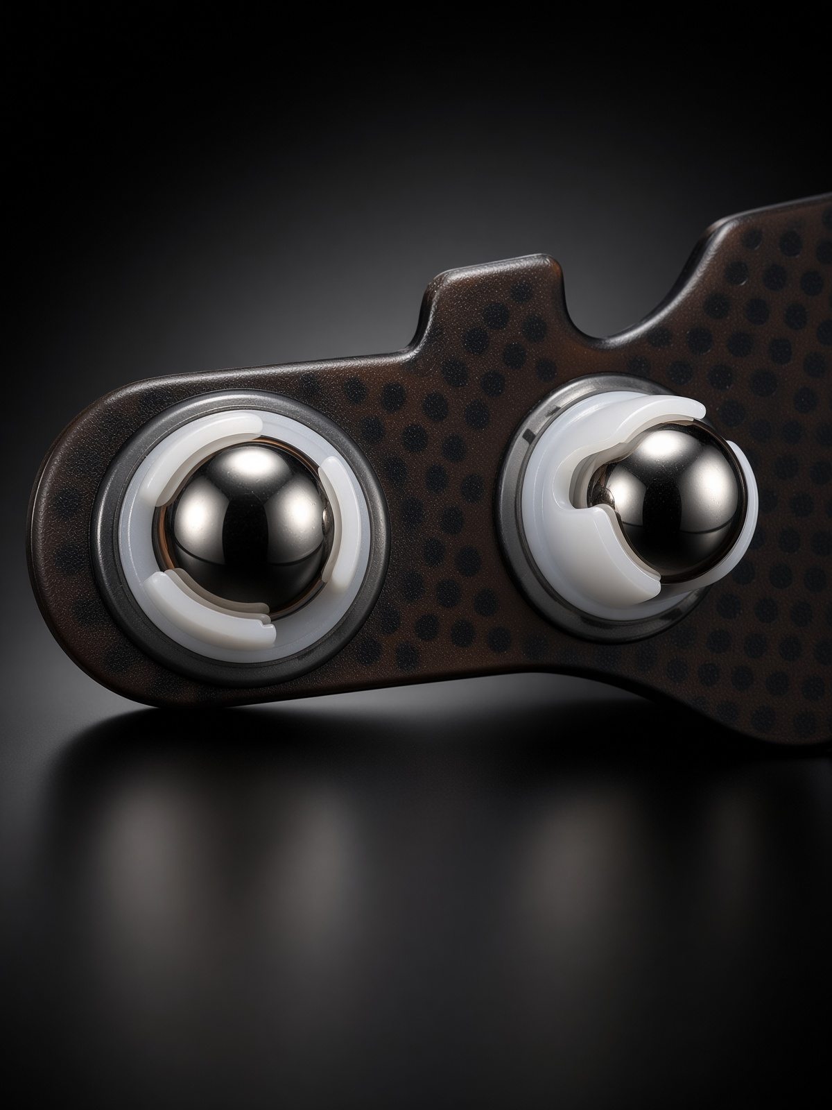 TENSHN Scalp Glove — free-spinning steel bearing detail